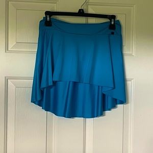 High-low Blue Dance Skirt